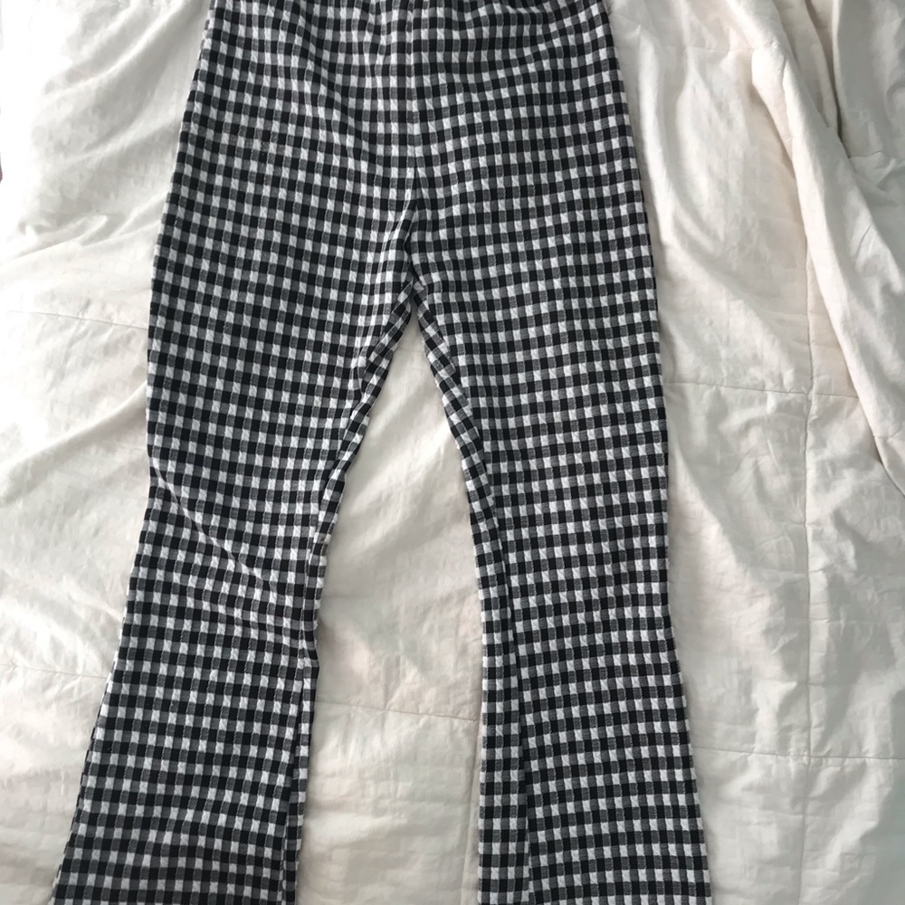 Urban Outfitters Flared Gingham Pants